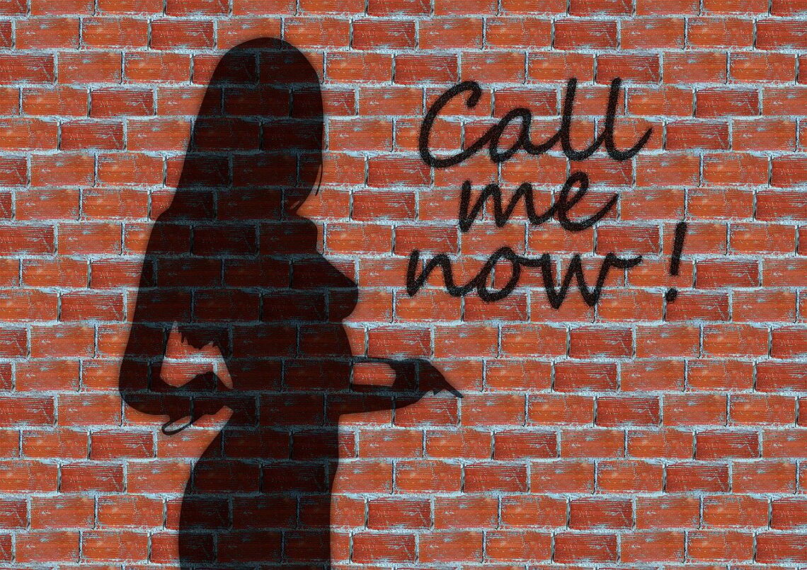 prostitution, wall, stones